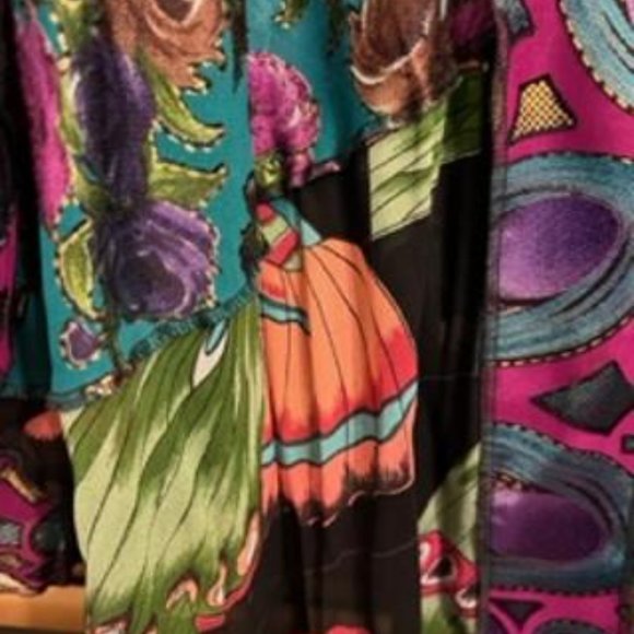 Multicolor Floral Print Sterling Kimono Wrap - Picture 5 of 5